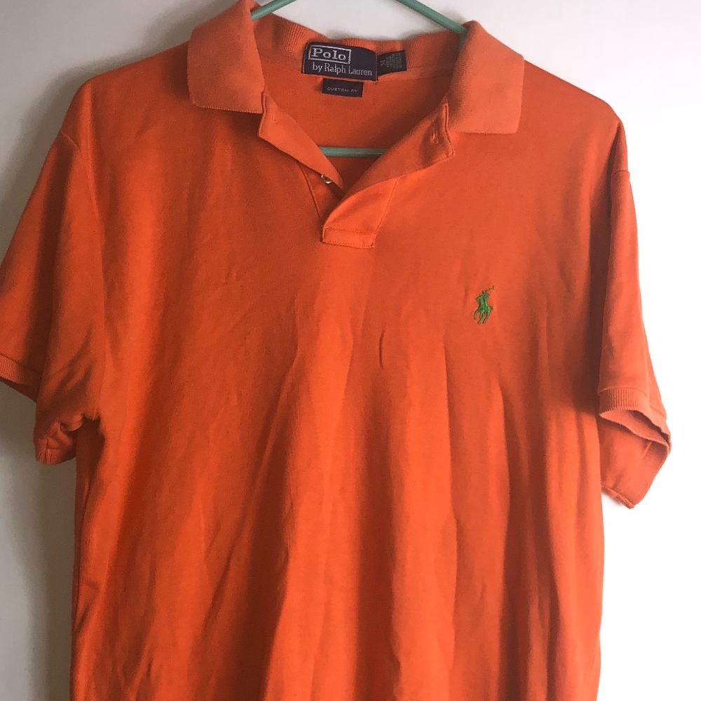Polo by Ralph Lauren Men's Medium Orange Polo